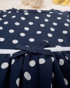 Abito Bimba Blu In Jersey Fantasia Allover -Negozio Di Prodotti Per Bambini 03052656 xz 1289603 2