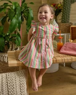 Abito Rigato Sorbet Bimba