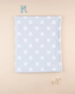 Coperta Letto Pile Bimbo Azzurro
