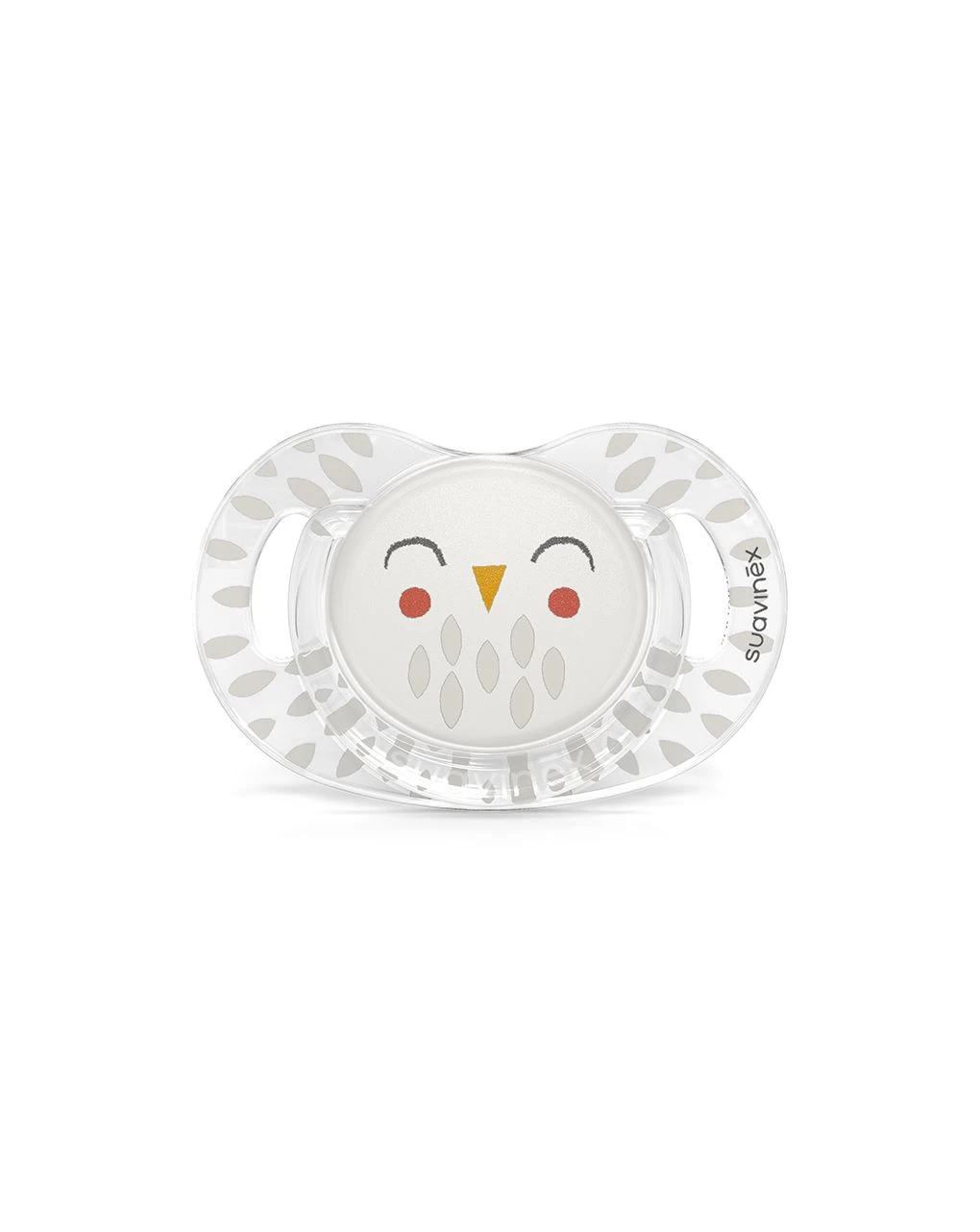 Succhietto Bonhomia Con Tettina Sx Pro 18 Mesi Decoro Piuma Bianco - Suavinex 1 Succhietto Bonhomia Con Tettina Sx Pro 18 Mesi Decoro Piuma Bianco - Suavinex