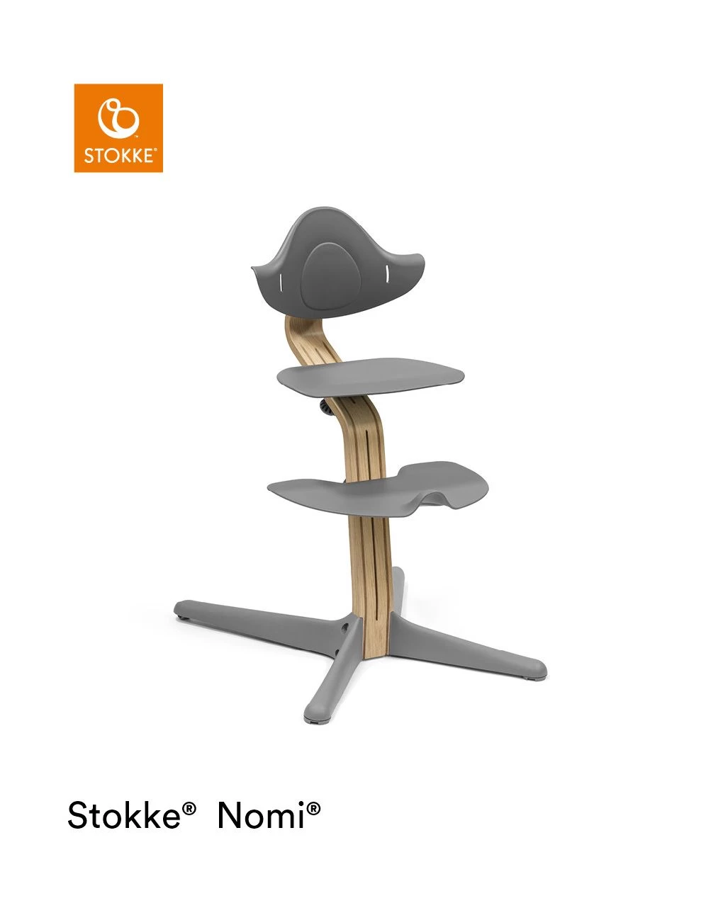 Sedia Nomi® Oak Grey - Stokke® 1 Sedia Nomi® Oak Grey - Stokke®