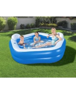 Piscina Family Pentagono 213x206x69 Cm Con Due Sedute - Bestway -Negozio Di Prodotti Per Bambini 10b3ba85 xz bst54153 4