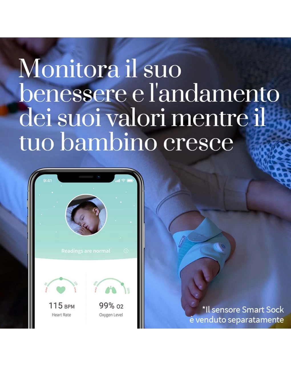 Smart Sock Pack Estensione - Owlet 4 Smart Sock Pack Estensione - Owlet - immagine 4