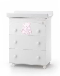 Cassettiera Fasciatoio My Teddy Rosa