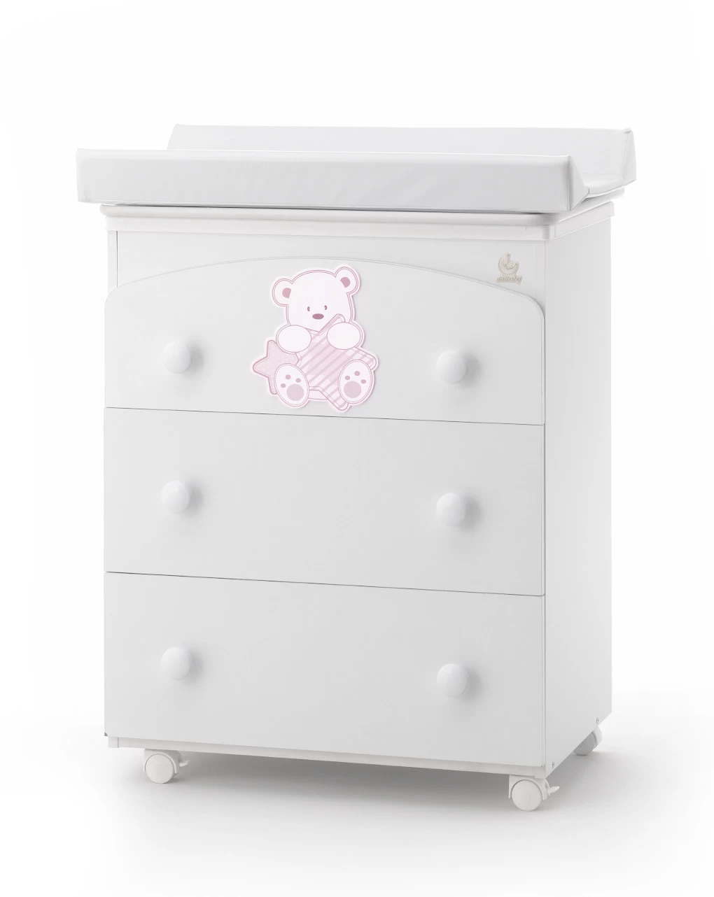 Cassettiera Fasciatoio My Teddy Rosa 1 Cassettiera Fasciatoio My Teddy Rosa