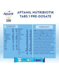 Nutribiotik Tabs 1 Pre-dosate - Latte Per Lattanti In Tabs 0-6 Mesi - 21 Bustine (105 Tabs) - Aptamil -Negozio Di Prodotti Per Bambini 23dbe566 5391522476431 3
