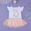 Abito Bimba In Jersey Gonna Di Tulle