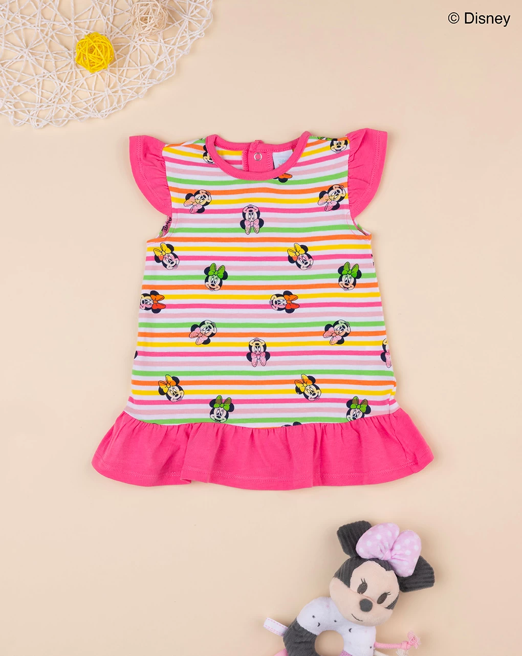 Abito Bimba Multicolor Disney Minnie 1 Abito Bimba Multicolor Disney Minnie