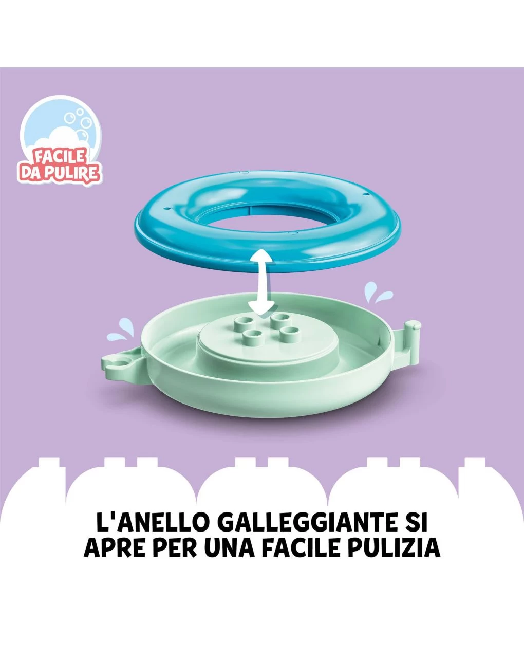 Duplo - Ora Del Bagnetto: Treno Degli Animali Galleggiante - 10965 4 Duplo - Ora Del Bagnetto: Treno Degli Animali Galleggiante - 10965 - immagine 4