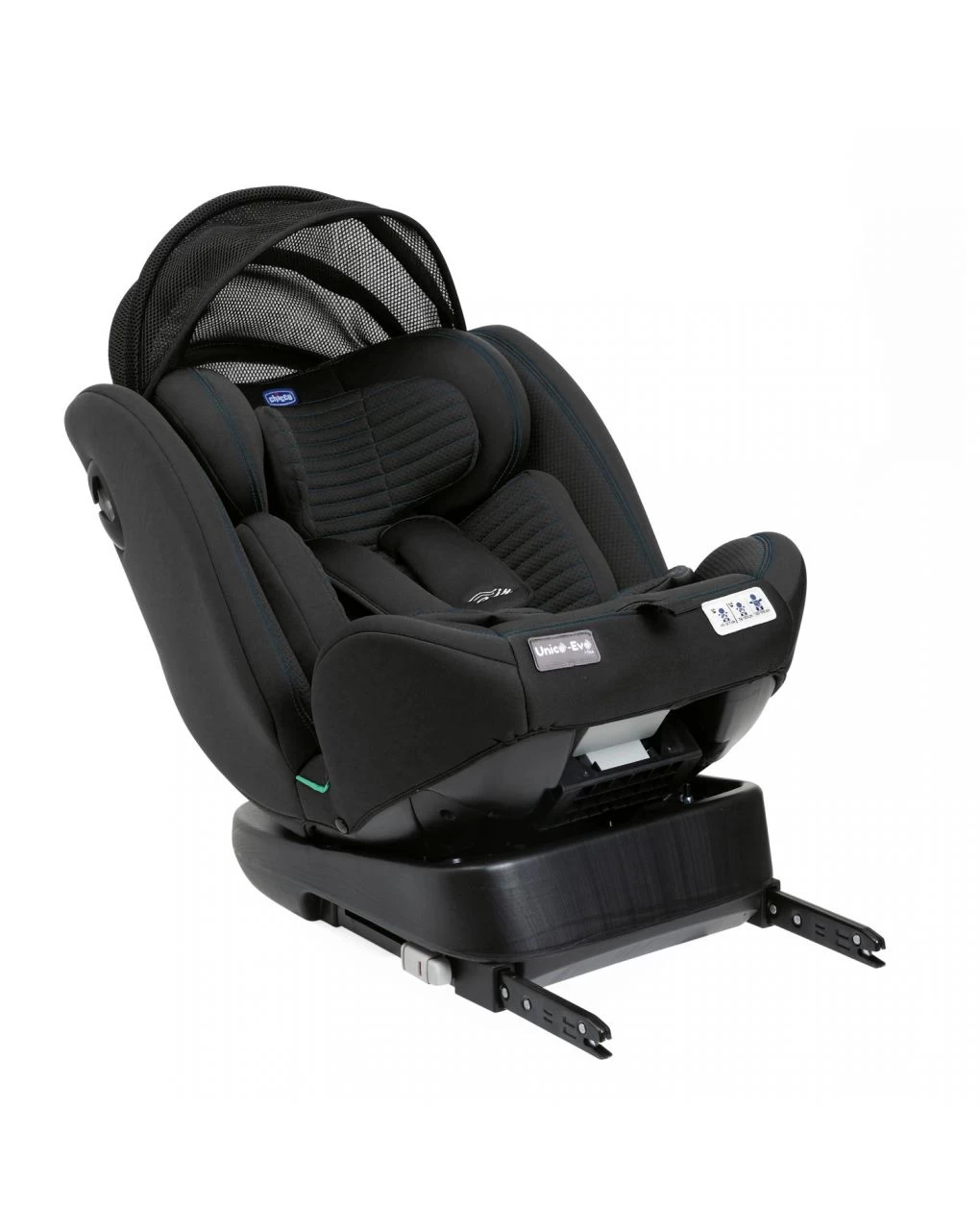 Seggiolino Auto Unico Evo I-size Air Black 40-150 Cm - Chicco 2 Seggiolino Auto Unico Evo I-size Air Black 40-150 Cm - Chicco - immagine 2