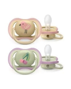 2 Succhietti Ultra Air 0-6m Ciliegia/uccellino - Philips Avent