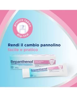 Bepanthenol Pasta Lenitiva Protettiva - Crema Cambio Pannolino Anti Arrossamento Neonato - 100 G