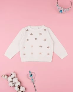Maglia Tricot Bimba Panna