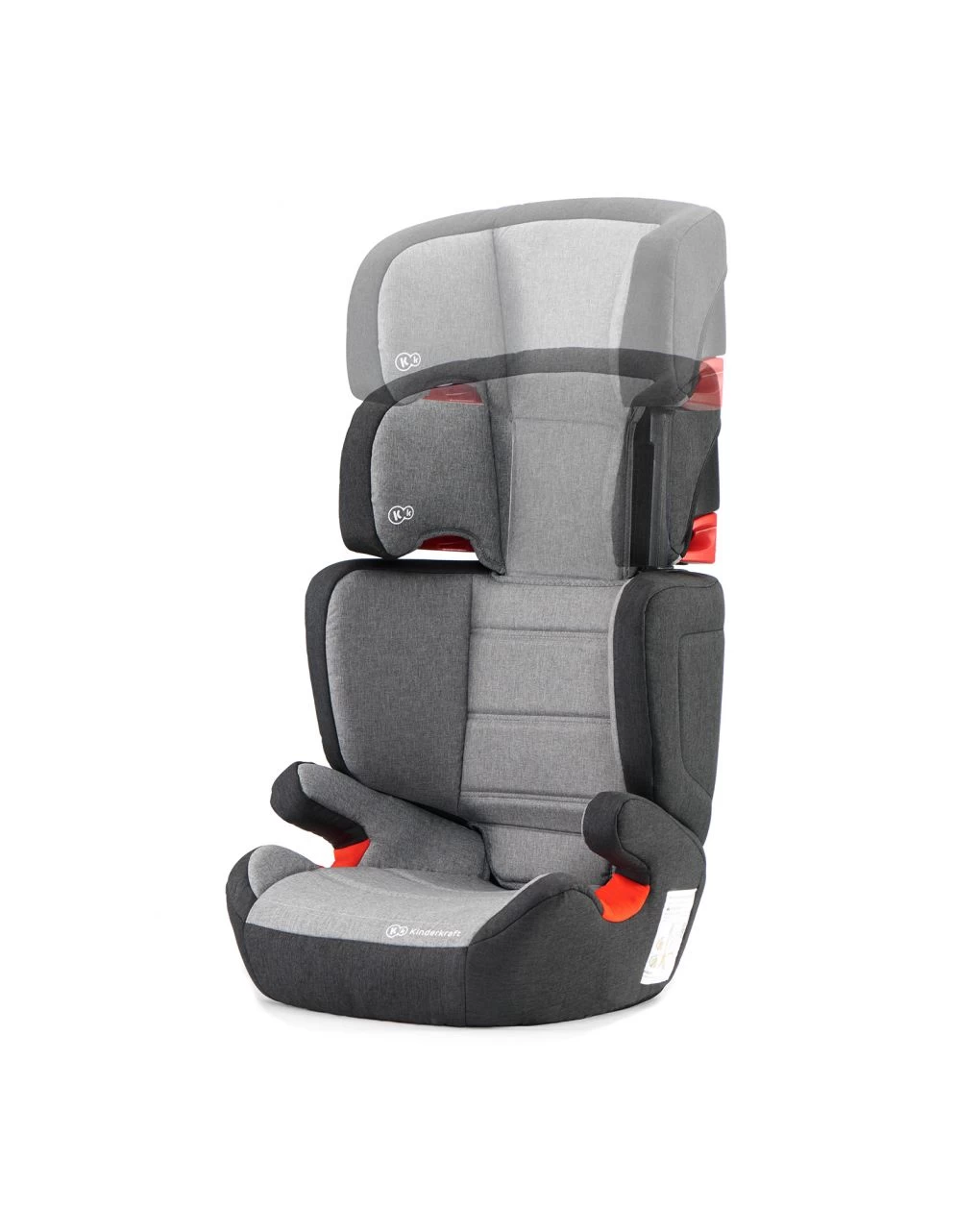 Seggiolino Auto Junior Fix Black-grey Isofix - Kinderkraft 4 Seggiolino Auto Junior Fix Black-grey Isofix - Kinderkraft - immagine 4