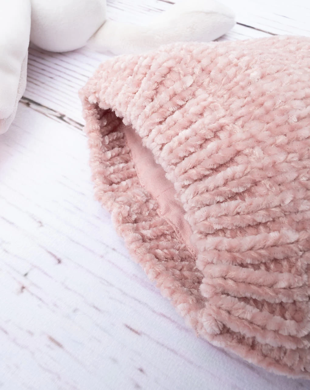 Cappello Ciniglia Bimba Rosa 3 Cappello Ciniglia Bimba Rosa - immagine 3