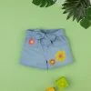 Short Chambray Bimba "fiori"