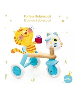 Triciclo Gattino Babyscooti In Legno - Djeco