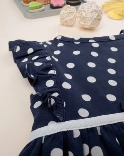 Abito Bimba Blu In Jersey Fantasia Allover -Negozio Di Prodotti Per Bambini 523b1213 xz 1289603 3