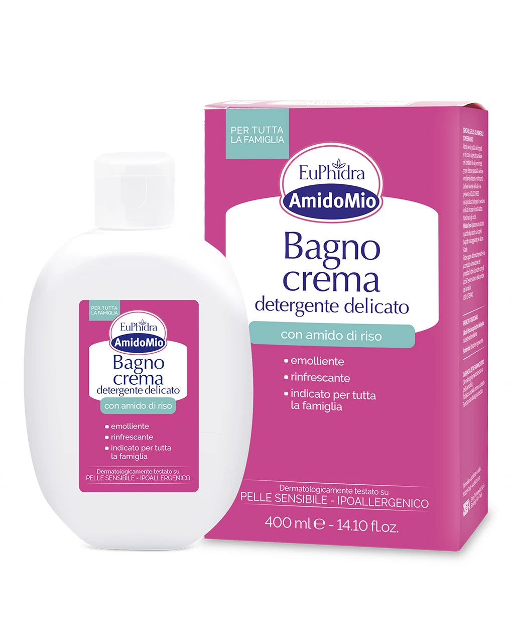 Bagno Crema Amidomio 400 Ml - Euphidra 1 Bagno Crema Amidomio 400 Ml - Euphidra