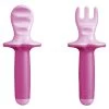 Mam Dipper Set, Set Posate Con Forchetta E Cucchiaio, 6+ Mesi, Rosa