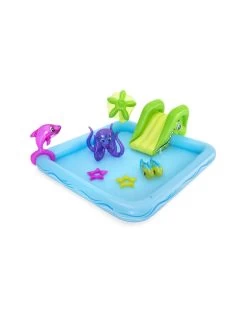 Play Center Acquario Fantastico Con Spruzzi 239x206x86 Cm Anelli Gonfiabili Inclusi - Bestway