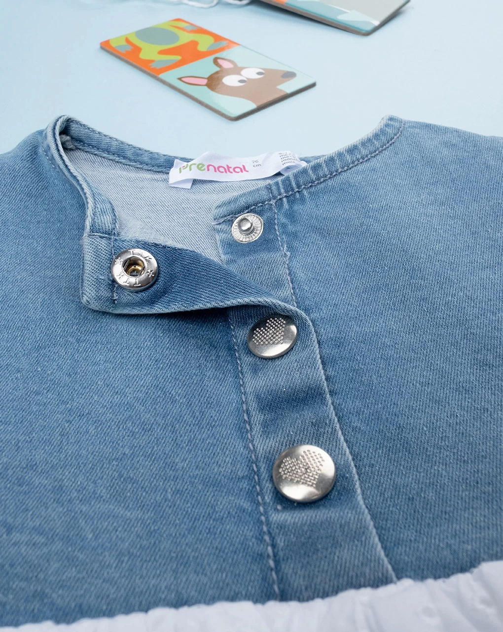 Abito Bimba Tencel E Sangallo 5 Abito Bimba Tencel E Sangallo - immagine 5