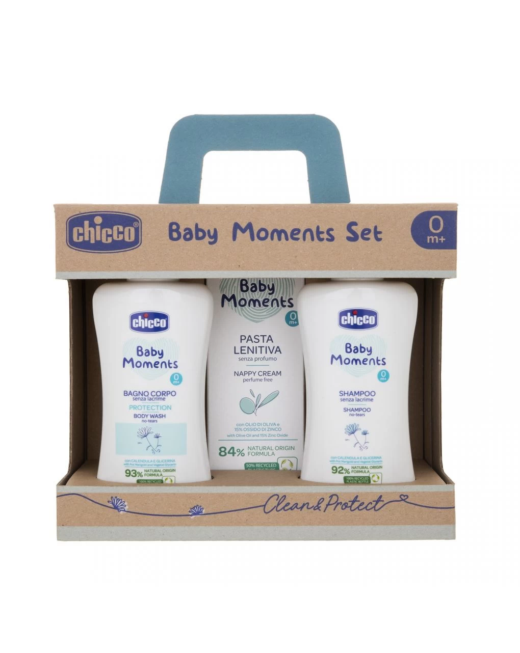 Baby Moments Set 2 Bagno Corpo Shampoo E Pasta Lenitiva - Chicco 1 Baby Moments Set 2 Bagno Corpo Shampoo E Pasta Lenitiva - Chicco