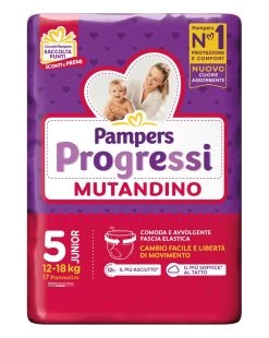 Progressi Mutandino Taglia 5 Junior X17 - Pampers