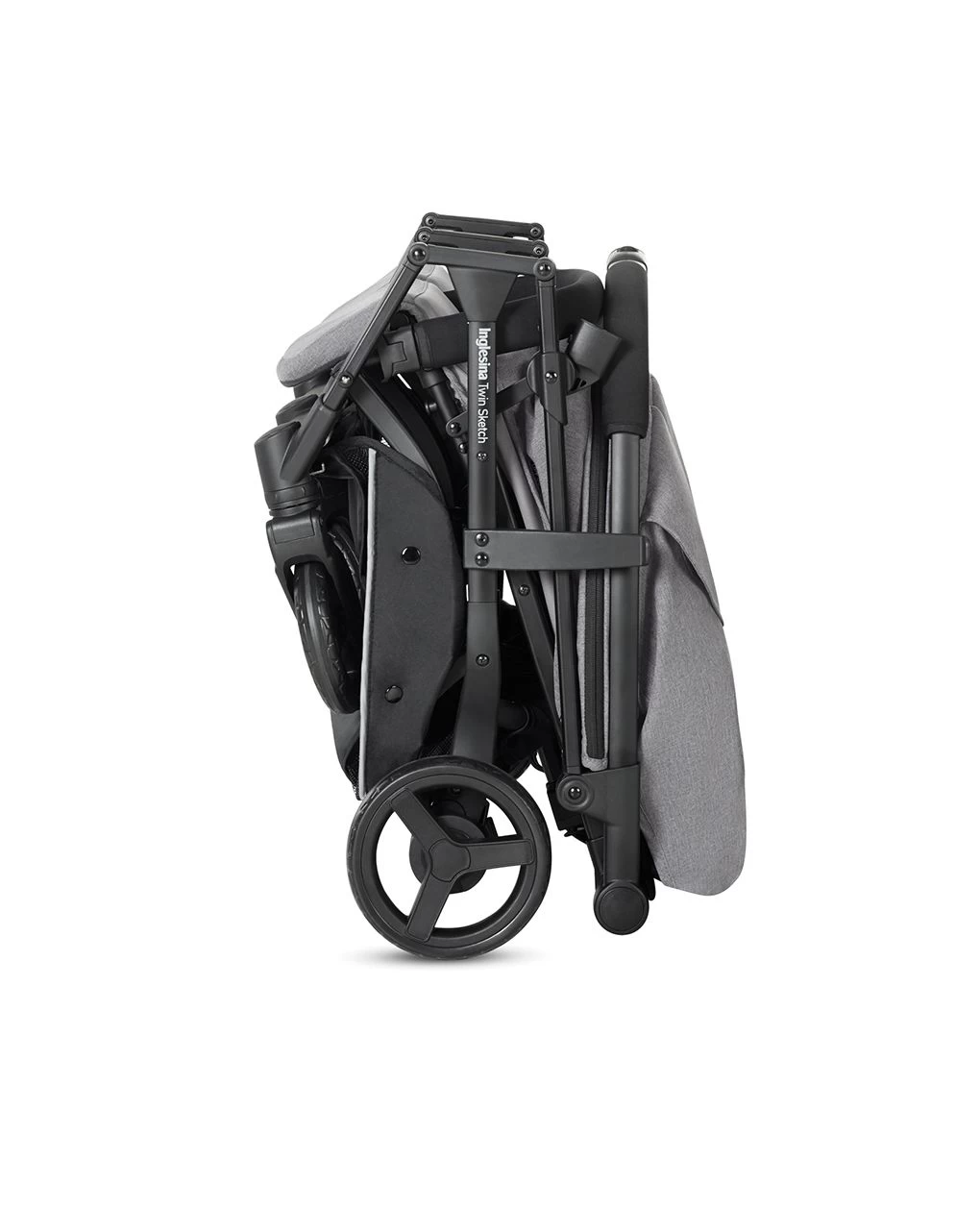 Passeggino Gemellare Twin Sketch Grey Telaio Nero 3 Passeggino Gemellare Twin Sketch Grey Telaio Nero - immagine 3