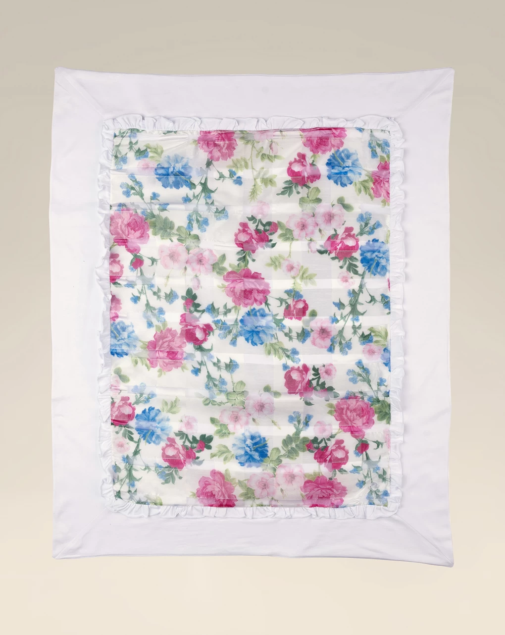 Copertina Culla Neonato Con Fantasia Floreale 1 Copertina Culla Neonato Con Fantasia Floreale