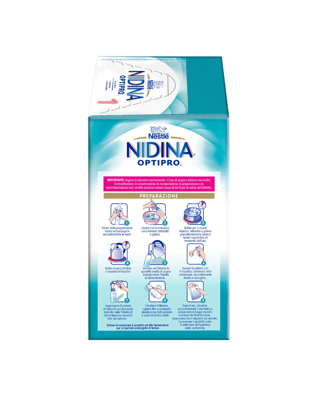 Nestlé Nidina Optipro 1 Dalla Nascita Latte In Polvere - 1.2 Kg (2x600g) 2 Nestlé Nidina Optipro 1 Dalla Nascita Latte In Polvere - 1.2 Kg (2x600g) - immagine 2