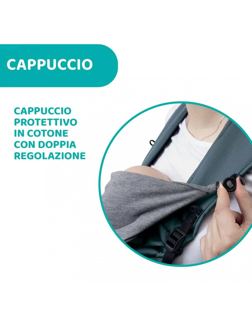 Marsupio Skin Fit Green Wood - Chicco 5 Marsupio Skin Fit Green Wood - Chicco - immagine 5