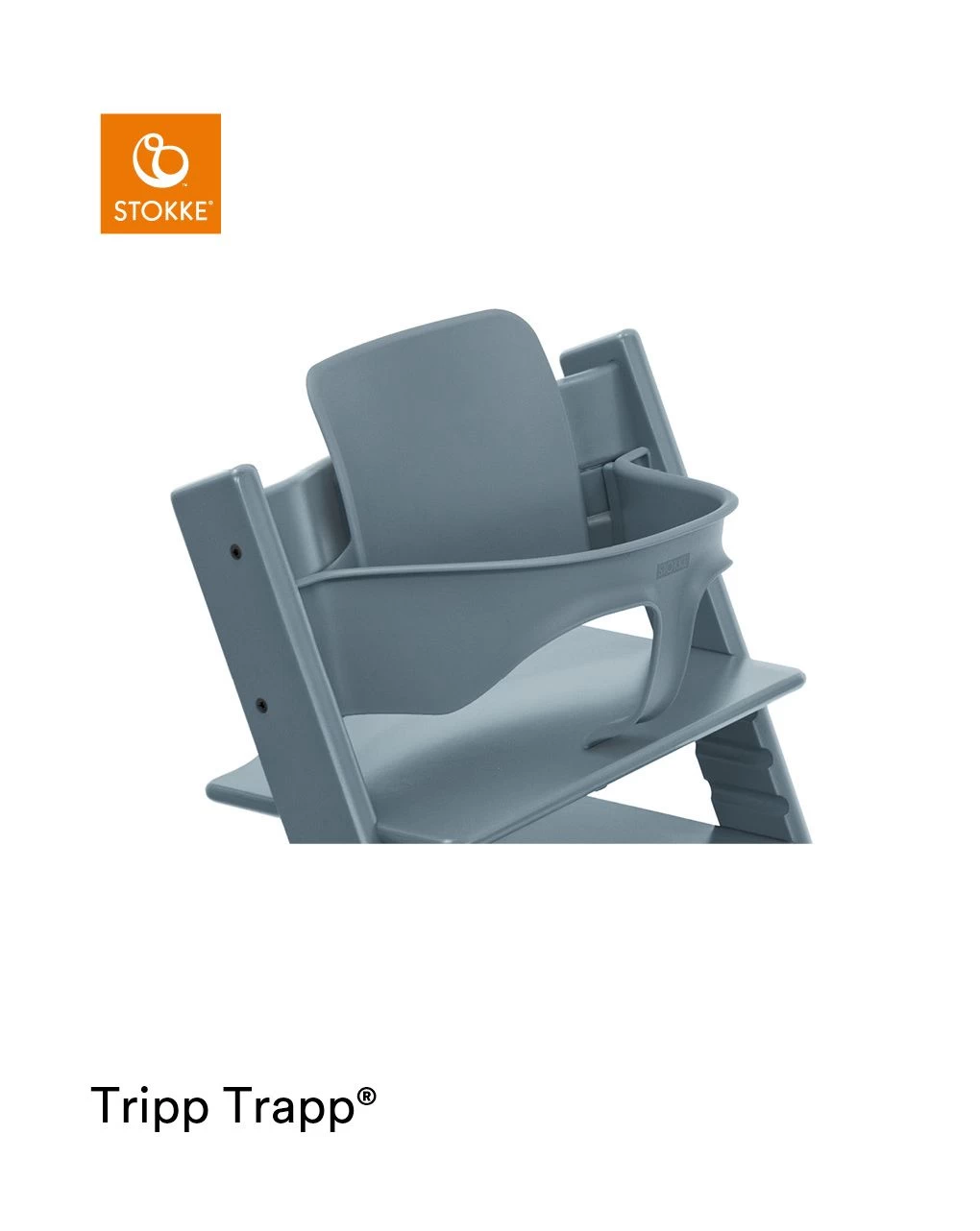 Tripp Trapp® Baby Set Fjord Blue - Stokke 1 Tripp Trapp® Baby Set Fjord Blue - Stokke