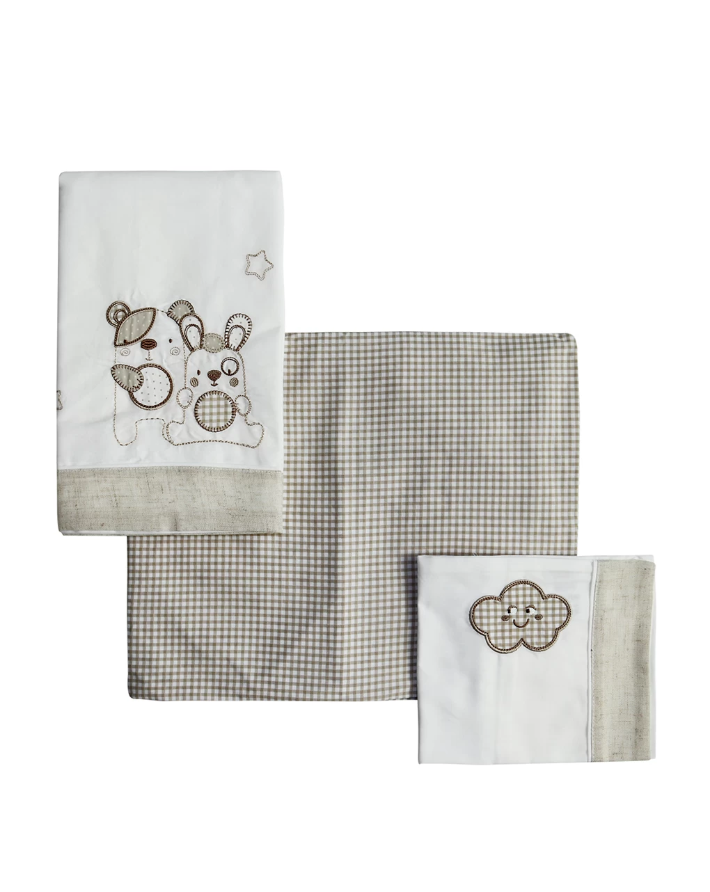 Letto - Set Lettino 3 Pezzi 1 Letto - Set Lettino 3 Pezzi