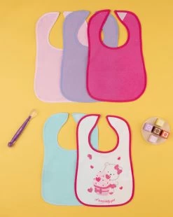 Pack 5 Bavaglini Grandi In Spugna Plastificati