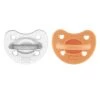 Gommotto Silicone Luxe 6-16m 2pz Arancio/trasparente - Chicco