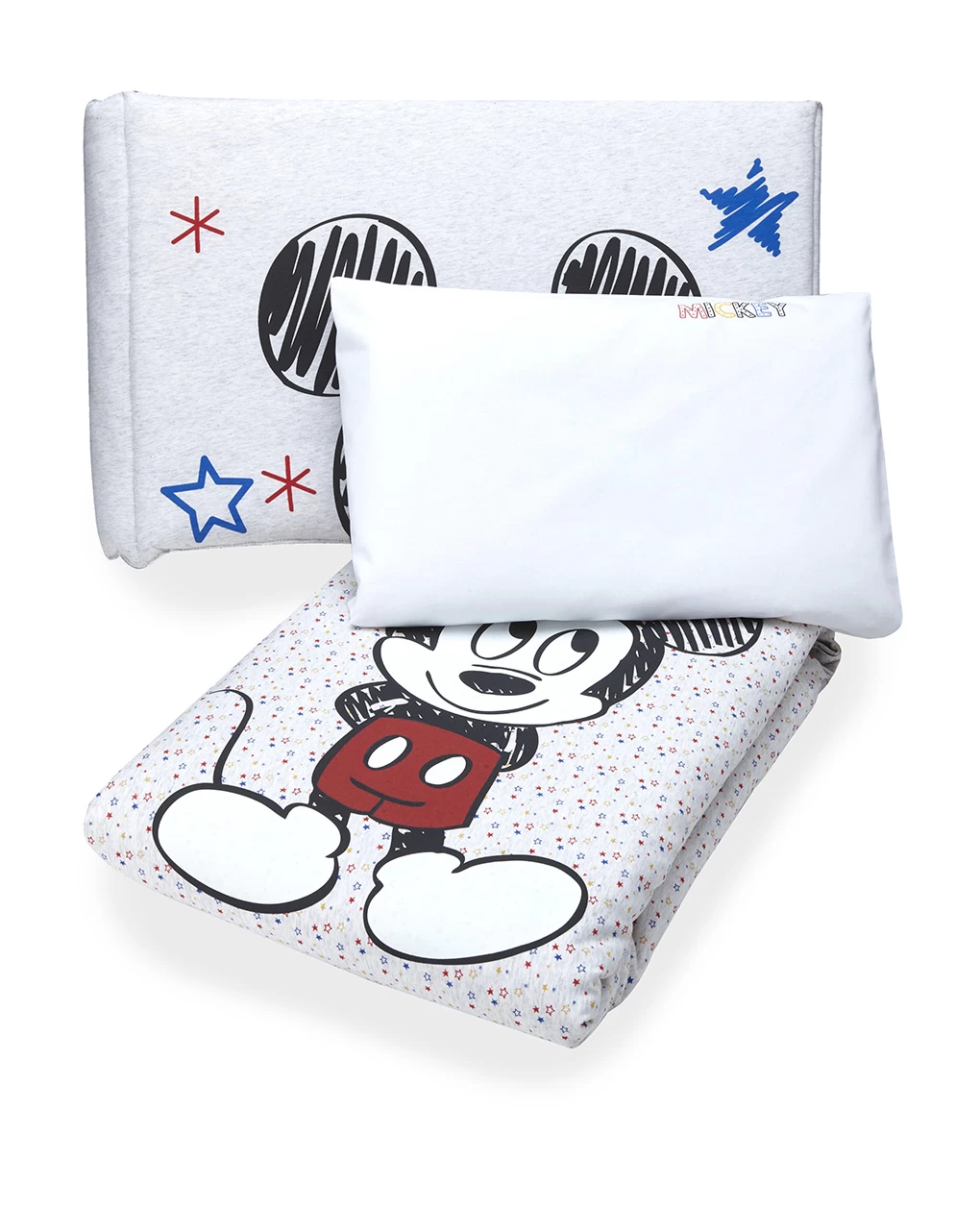 Set Letto 4 Pezzi In Cotone Stampa Mickey Mouse 2 Set Letto 4 Pezzi In Cotone Stampa Mickey Mouse - immagine 2