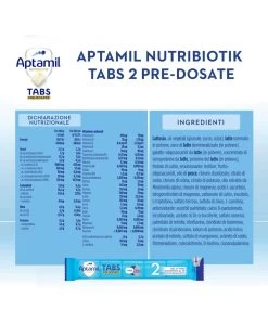 Nutribiotik Tabs 2 Pre-dosate - Latte Di Proseguimento In Tabs 6-12 Mesi - 21 Bustine (105 Tabs) - Aptamil -Negozio Di Prodotti Per Bambini 7aefc721 5391522476455 3