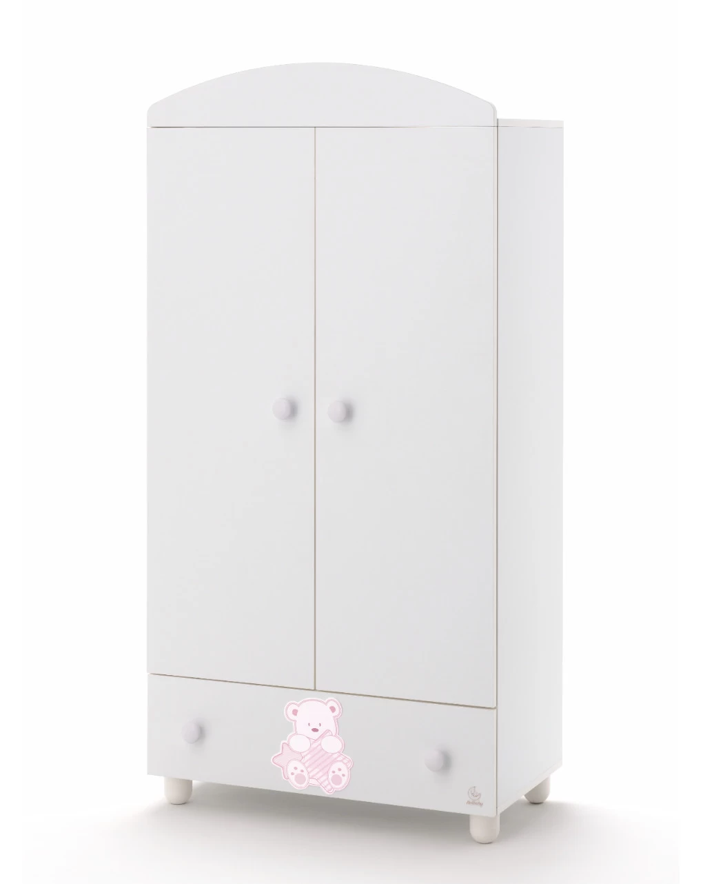 Armadio 2 Ante Bianco My Teddy Rosa 1 Armadio 2 Ante Bianco My Teddy Rosa