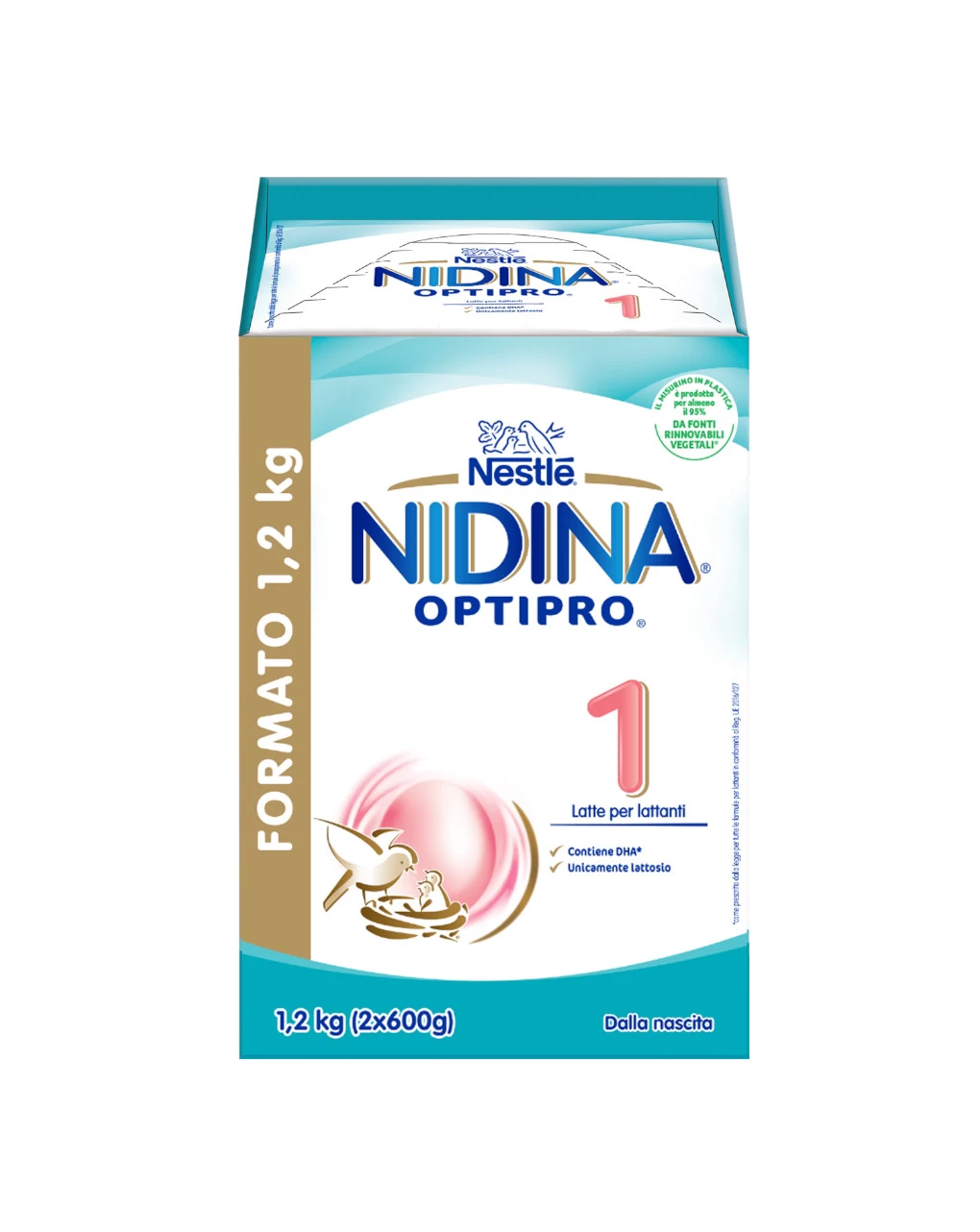 Nestlé Nidina Optipro 1 Dalla Nascita Latte In Polvere - 1.2 Kg (2x600g) 1 Nestlé Nidina Optipro 1 Dalla Nascita Latte In Polvere - 1.2 Kg (2x600g)