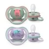 2 Succhietti Ultra Air 6-18m Gatto/orsetti - Philips Avent