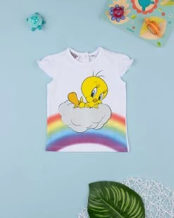 T-shirt Bimba Maniche Corte Titti