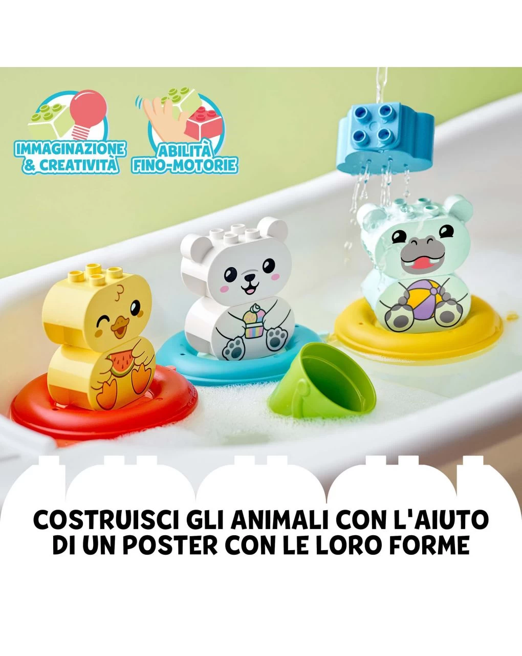 Duplo - Ora Del Bagnetto: Treno Degli Animali Galleggiante - 10965 5 Duplo - Ora Del Bagnetto: Treno Degli Animali Galleggiante - 10965 - immagine 5