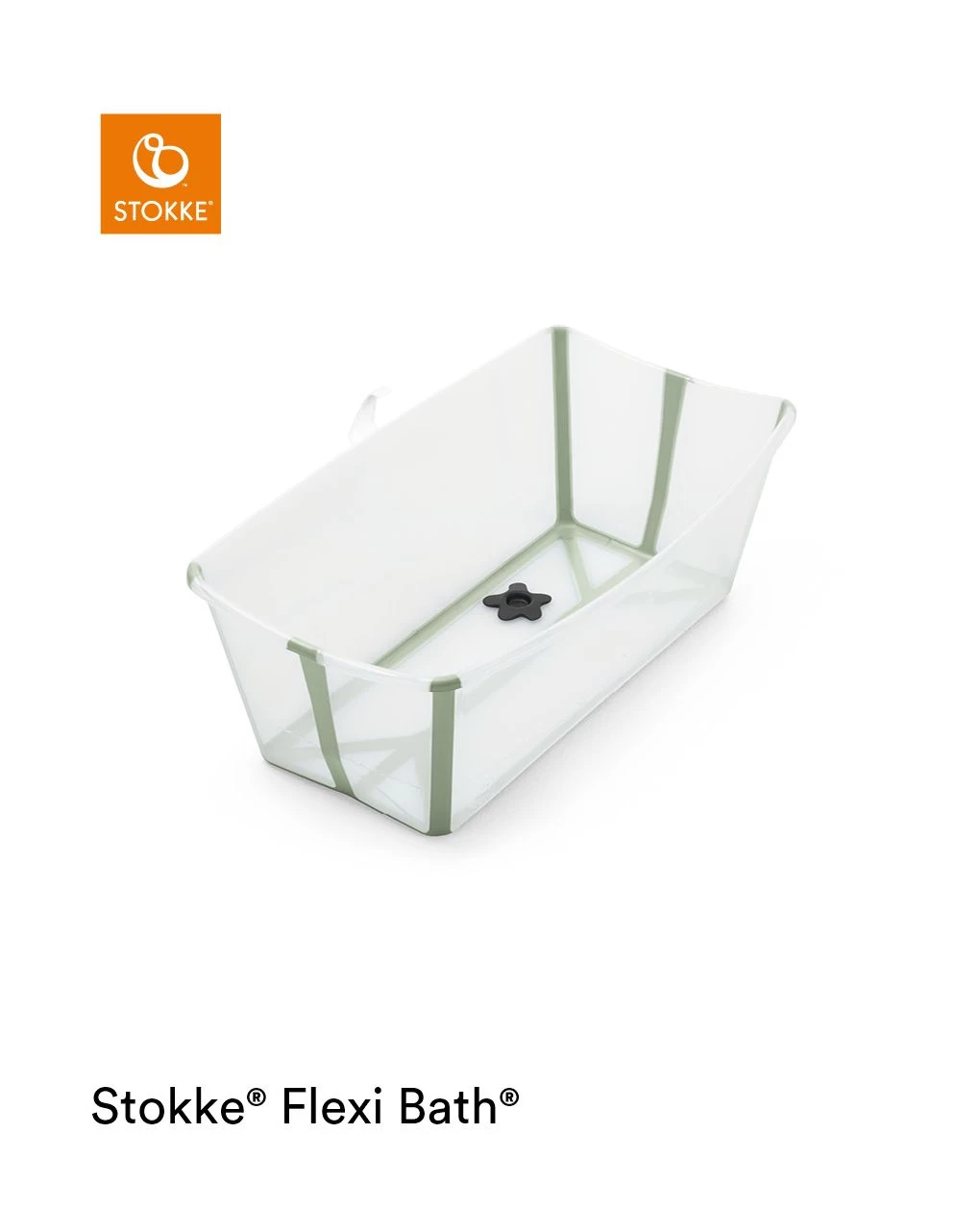 Stokke® Flexi Bath® Trasparent Green 1 Stokke® Flexi Bath® Trasparent Green
