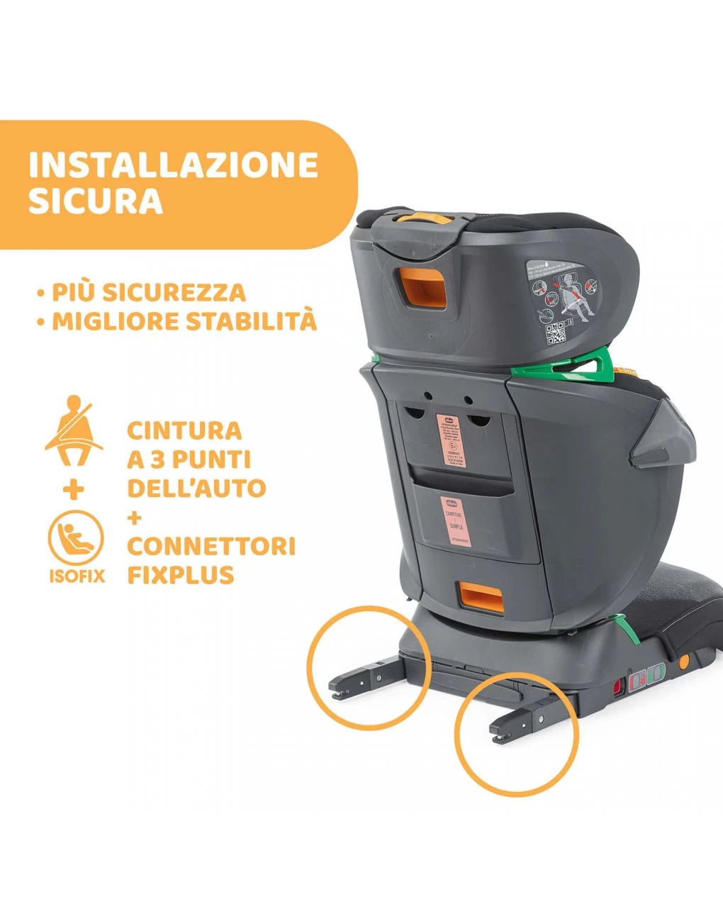 Seggiolino Auto Fold&go I-size Ombra 100-150cm - Chicco 2 Seggiolino Auto Fold&go I-size Ombra 100-150cm - Chicco - immagine 2