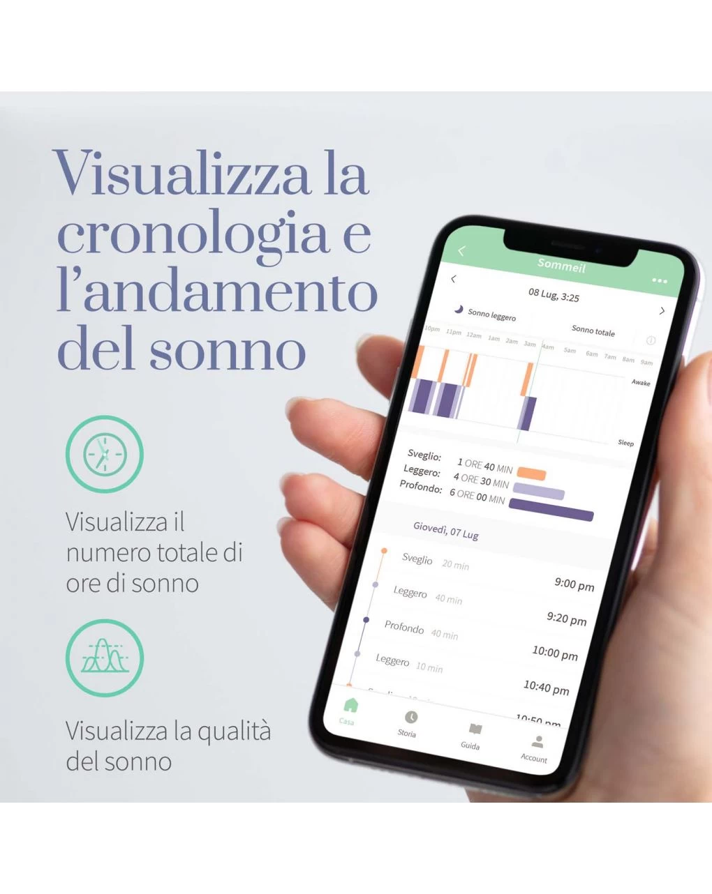 Smart Sock 3 Verde Mare - Owlet 5 Smart Sock 3 Verde Mare - Owlet - immagine 5