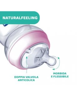 Chicco - Biberon Naturalfeeling Bimba, 2m+, 250 Ml, Flusso Medio -Negozio Di Prodotti Per Bambini 96ef9e37 xz 000000000000698995 02