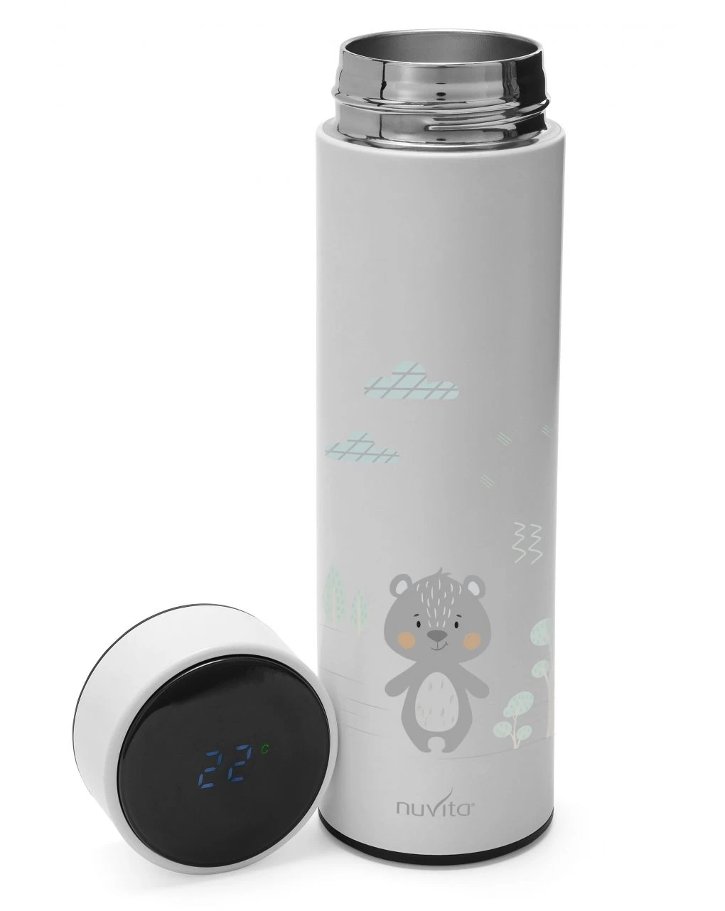 Borraccia Termica 500ml Con Termometro Led – 4455 2 Borraccia Termica 500ml Con Termometro Led – 4455 - immagine 2