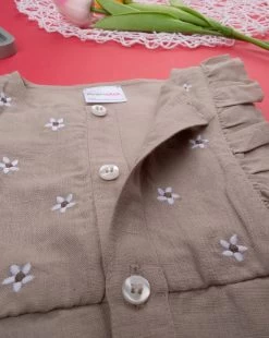 Salopette Lino Bimba Marrone -Negozio Di Prodotti Per Bambini 9eeda834 xz 1289003 3