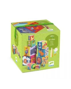 10 Cubi Sovrapponibili In Cartone 'rigolo' - Djeco